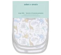 aden + anais essentials Snap Baby Bib, 100% Cotton Muslin, 3 Layer Burp Cloth, Super Soft & Absorbent for Infants, Newborns and Toddlers, Adjustable
