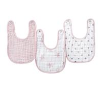 aden + anais essentials Snap Baby Bib, 100% Cotton Muslin, 3 Layer Burp Cloth, Super Soft & Absorbent for Infants, Newborns and Toddlers, Adjustable