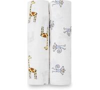 aden + anais™ large swaddles 2 pack cotton muslin jungle jam