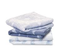 aden + anais? musy squares 3 pack organic cotton muslin outdoors (Oceanic)