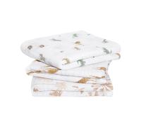 aden + anais? musy squares 3 pack organic cotton muslin outdoors (Safari dream)