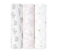 aden + anais Set of 3 Soft Silky Muslin Swaddle Blankets for Girls and Boys, Baby Swaddle Wraps, Ideal for Newborn and Infant, Gift