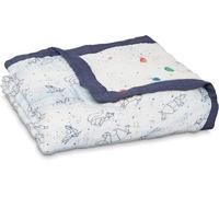 aden + anais silky soft Dream Blanket, 120x120cm, Ideal Newborn Nursery & Cot Blankets for Baby Girls & Boys, Unisex Toddler & Infant Bedding of Bamboo Viscose Muslin, Shower & Registry Gift, stargaze