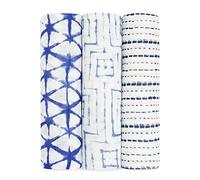 aden + anais Silky Soft Swaddle 3 Pack, Indigo