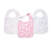 aden + anais™ snap bibs 3 pack cotton muslin jungle jam (Ma fleur)