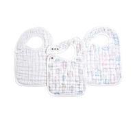 aden + anais™ snap bibs 3 pack organic cotton muslin oceanic (Above the clouds)
