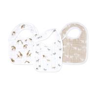 aden + anais™ snap bibs 3 pack organic cotton muslin oceanic (Safari dream)