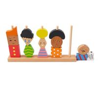 Adena Montessori Emotion Recognition Wooden Figures, 18m+