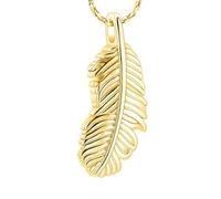 ADENLA Cremation Jewelry for Ashes Keepsake Pendant Necklace for Women Men Memorial Urn Necklace for Dog Cat Human-Gold