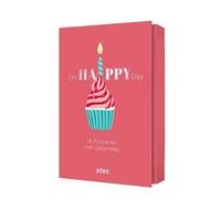adeo Verlag Oh Happy Day - Postkartenset: 18 Postkarten zum Geburtstag