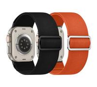 Adepoy Elastic Nylon Band Compatible with Apple Watch Ultra 3 Straps 42mm 44mm 45mm 46mm 49mm, Adjustable Stretch Extra Wide Sport Band for iWatch Series 11/10/9/8/Ultra/7/SE/6/5/4/3/2/1