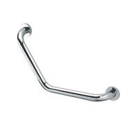 Adept Angled Grab Bar Wall Mounted Chrome Finished Handle for Bathroom and Kitchen (105mm x 52mm x 95mm x 460mm)