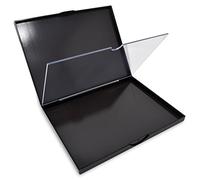 Adept Cosmetics The Adept Palette in Singularity Black - Double Sided Magnetic Empty Palette with Divider Holds over 100 Single Round Standard Sized Eyeshadow Pans Hardshell Case