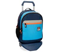 Adept Power Laptop backpack with trolley Blue 32x42x16 cms Polyester 15,6" 21.5L