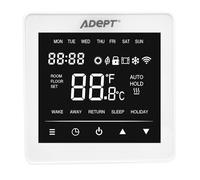 Adept T6200W White Smart WiFi Touchscreen Programmable Thermostat - App Controllable iOS & Andriod - Underfloor Heating Controller