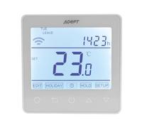 Adept Technology T6300W White Smart WiFi Thermostat for Underfloor Heating System, Compatible with Alexa & Google Home, 7-Day Programmable with App Control, Open Window Detection, Large Screen Display