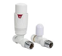 Adept Technology TRV c/w Lockshield and Modern Valves Head Kit (15mm x 1/2") Choice of Colours and Sizes (Straight, White)