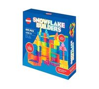 ADEPTNA 100PCS Snow Flake Building Blocks - Creative Construction Toy Set for Kids | 2 Shapes, 7 Colours | STEM Educational Toy for Boys & Girls | Fine Motor Skills, Imagination & Creativity