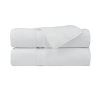 ADEPTNA 2 Piece Large Jumbo Bath Towels 100% Turkish Cotton 650GSM Soft Plush Highly Absorbent Quick Dry Ring Spun Daily Use Stylish Bathroom Towel Beach Towel (WHITE)