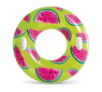 ADEPTNA 42” Tropical Fruit Inflatable Pool Float two strong handles - Fun Swim Ring for Kids and Adults - Perfect for Pool Parties, Lakes, and Beaches (WATERMELON)
