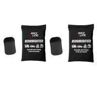 ADEPTNA Durable Pack of 2 Car Dehumidifier Bag for Car Van caravans Home Moisture Damp Killer Absorber Reusable and Microwaveable (2 X 500G)