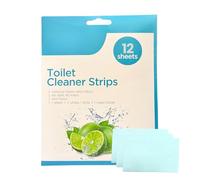 ADEPTNA Eco-Friendly Toilet Sheet, Fresh Lemon Scent, 24 Strips, Dissolvable Sheets, No Mess Everyday Toilet Cleaning, Remove Stains, Non-Toxic Material