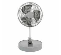 ADEPTNA Extendable Rechargeable Cordless Desk Cooling Fan - 7.8" Foldable Cooling Fan, 4-Speed Adjustable with LED Indicator, Up to 100cm Height, with USB Output, 8hr Runtime, for Home/Office/Travel