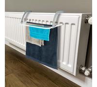 ADEPTNA Folding Radiator Cloth Airer Rack - Clothes Laundry Dryer Portable - Great for Radiators Baths and Doors (2 PACK)