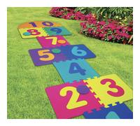 ADEPTNA Heavy Duty Giant EVA Foam Hopscotch - The Original Playground game for all ages Family Garden Games