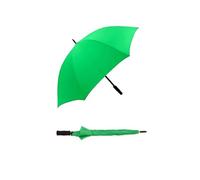 ADEPTNA Large 49” Golf Umbrella - Double Ribbed Windproof & Waterproof Canopy - UV Sun Protection, Strong Lightweight Frame, Classic Wooden Handle - Oversized Rain & Wind Protection (GREEN)