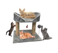 ADEPTNA Large Cat Kitten Scratcher Bed and Sisal Post Durable Natural Sisal Scratching Cat Tree Post - Keep your cats entertained and active Centre