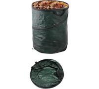 ADEPTNA Large Durable Pop-Up Garden Waste Bag - Reusable Garden Sack for Grass, Leaves, Soil & Compost - Collapsible Bin Bag with Handles for Easy Storage & Transport (PACK OF 1)