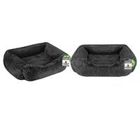 ADEPTNA Large Super Soft Calming Dog Cat Bed - Anti Anxiety Fluffy Super Soft Cosy Warm Stress Relief Snuggle Nest for Pet with Anti Slip Base (58cm x 48cm x 20cm)