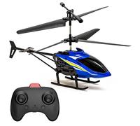 ADEPTNA Mini RC Helicopter with Remote Control LED Lights Small Indoor Flying Toy Stable 360° Flight Rechargeable Remote-Control Helicopter Set Kids & Adults Perfect Christmas
