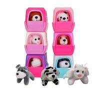 ADEPTNA Plush Toy Dog in Carry Case - Stuffed Soft Cuddly Puppy - The for Little Dog Lovers - One Random Color will be Sent Out