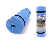 ADEPTNA Premium Extra Thick EVA Foam Camping Mat Waterproof, Lightweight & Portable Yoga Mat with Elastic Straps Ideal for Exercise, Yoga, Camping, Trekking & Outdoor Activities 0.8cm Thick