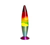 ADEPTNA Premium Retro Neon Motion Lamp Lightning Effect - Sensitive Retro Rocket Design Large 16 Inch Lamp (Rainbow)