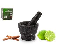 ADEPTNA Premium Solid and Durable Natural Granite Pestle and Mortar Spice Herb Seed Salt and Pepper Crusher Grinder Grinding Paste -Comfortable and Easy to use