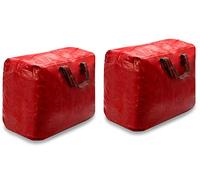 ADEPTNA Set of 2 Premium Christmas Decorations Storage Bags Red - You can use them year after year