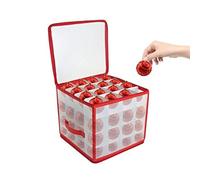 ADEPTNA Strong Premium Christmas tree Bauble Decoration Storage Box - Holds up to 60 Baubles - Space Saving Stylist Collapsible Design