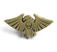 Adeptus Custodes Dark Heresy Imperial Aquila Symbol Icon Militant Great Crusade Imperium Man Fantasy War Board Video Game 1.4" Enamel Pin Badge