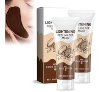 Adera Lightening Peel off Mask, Adera Peel off Mask, Chocolate Niacinamide Peel off Mask, Anti-Aging Exfoliating Mask, Brightening, Hydrating Peel-Off Mask, Suitable for Everyone (2pcs)