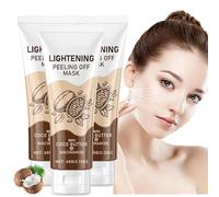 Adera Lightening Peel off Mask,Chocolate Niacinamide Peel off Mask,Adera Peel off Face Masks,Anti-Aging Exfoliating Mask,Brightening, Hydrating Peel-Off Mask (3pcs)