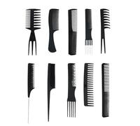 ADERFETBI Hair Comb 10-Piece Hair Comb Set, Plastic Salon Tools For Men And Women, For Styling, Haircuts, And Combing Men's and Women's Care