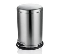 ADERFETBI Kitchen Bin Round Indoor Trash Can Pedal Stainless Steel with Lid Large Capacity 20L/30L Kitchen(S)