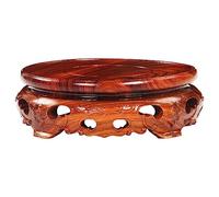 ADERFETBI Pcs Plants Saucers Round Wooden Potted Base Practical Teapot Flower Pot Buddha Statue Fish Tank Strange Stone Display Stand Craft Pedestal Plant Pot Saucer(D)