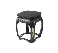 ADERFETBI Pcs Plants Saucers Square Small Flower Stand Bonsai Antique Stone Ornament Base Vase Porcelain High Foot Shelf Plant Pot Saucer(B,S)