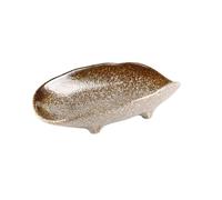 ADERFETBI Reusable Plates Ceramic BBQ Plate Restaurant Snack Plate Home Salad Plate Fruit Plate Suitable for Kitchen Office Party Dinner Plate(B)