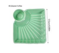 ADERFETBI Reusable Plates Ceramic Fruit Snack Plate Chinese Small Plate Suitable for Appetizers, Sushi, Cooked Food, Reusable Dinner Plate(A)