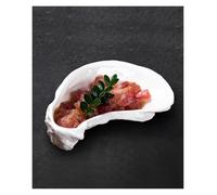 ADERFETBI Reusable Plates Oyster Dish Creative Japanese Ceramic Sea Urchin Caviar Dish Restaurant Side Dish Dinner Plate(S)